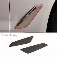 for bmw 5 series g30 g31 2018 2022 real carbon fiber car fender side air vent outlet cover trim decorative sticker accessories