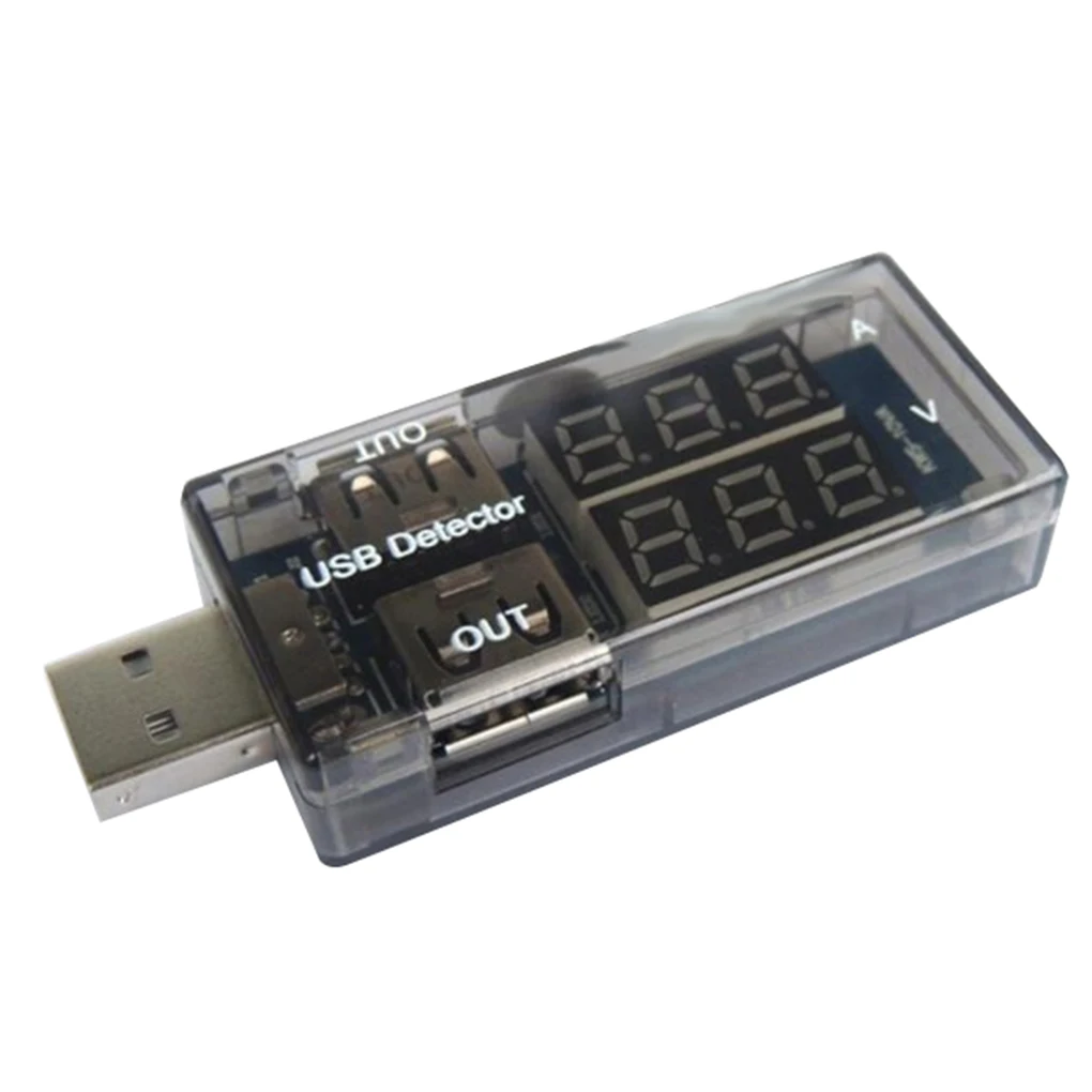 

USB-порт тестер тока напряжения детектор измеритель Мобильный Внешний аккумулятор вольтметр Амперметр два выхода