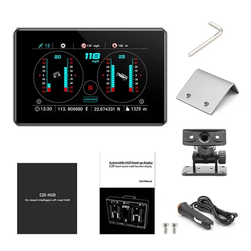 

HUD сенсорный экран GPS цифровой спидометр одометр Автомобильная сигнализация датчик температуры автомобильный верхний