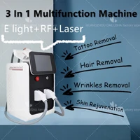 3 in 1 opt ipl electron optical rf nd yag multifunctional tattoo removal machine permanent laser hair removal beauty machine