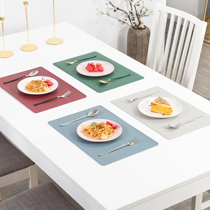 

4 шт., кожаные подставки под столовые приборы