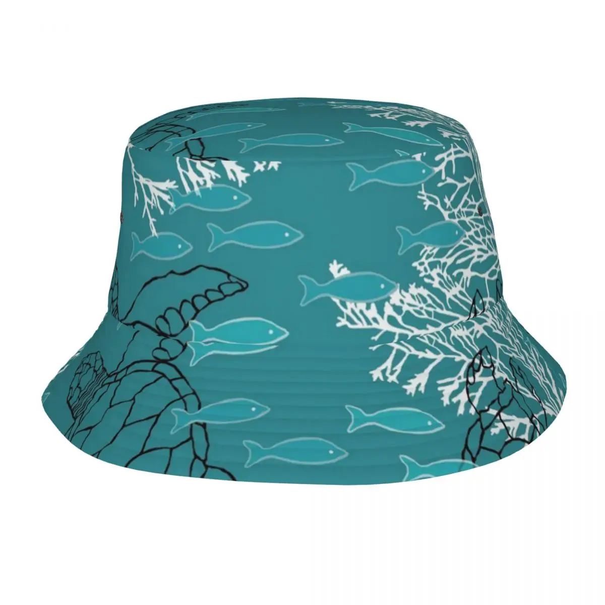 

Sea Turtle Outdoor Fisherman Cap Beach Hats SunCaps Men Women Bucket Hat Panama Hats Bob Hats For Women