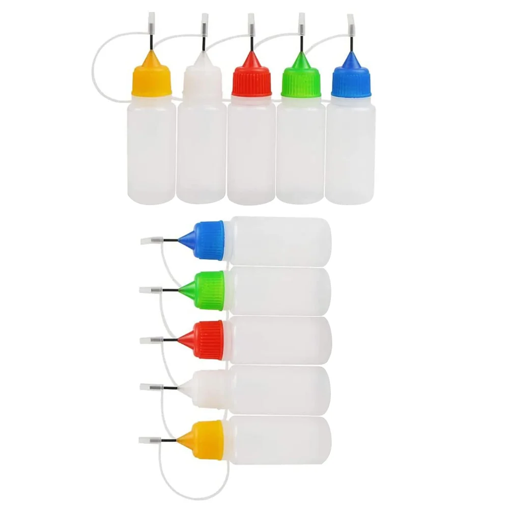 

Bottle Glue Needle Tip Bottles Applicator Squeeze Precision Dropper Dispenser Liquid Diy Translucent Painting Quilling