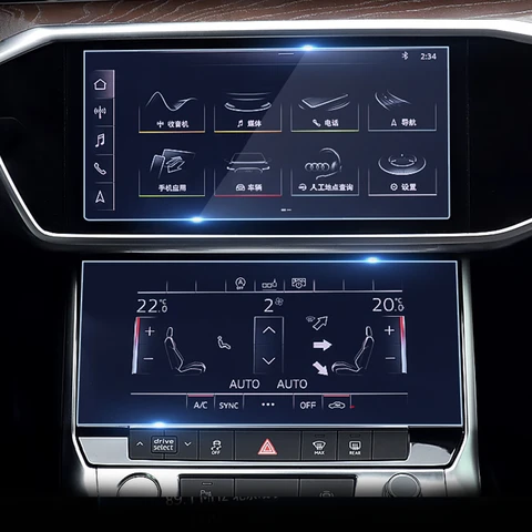 2 шт., Автомобильная GPS-навигационная пленка для Audi A6 A7 C8 2019-2023