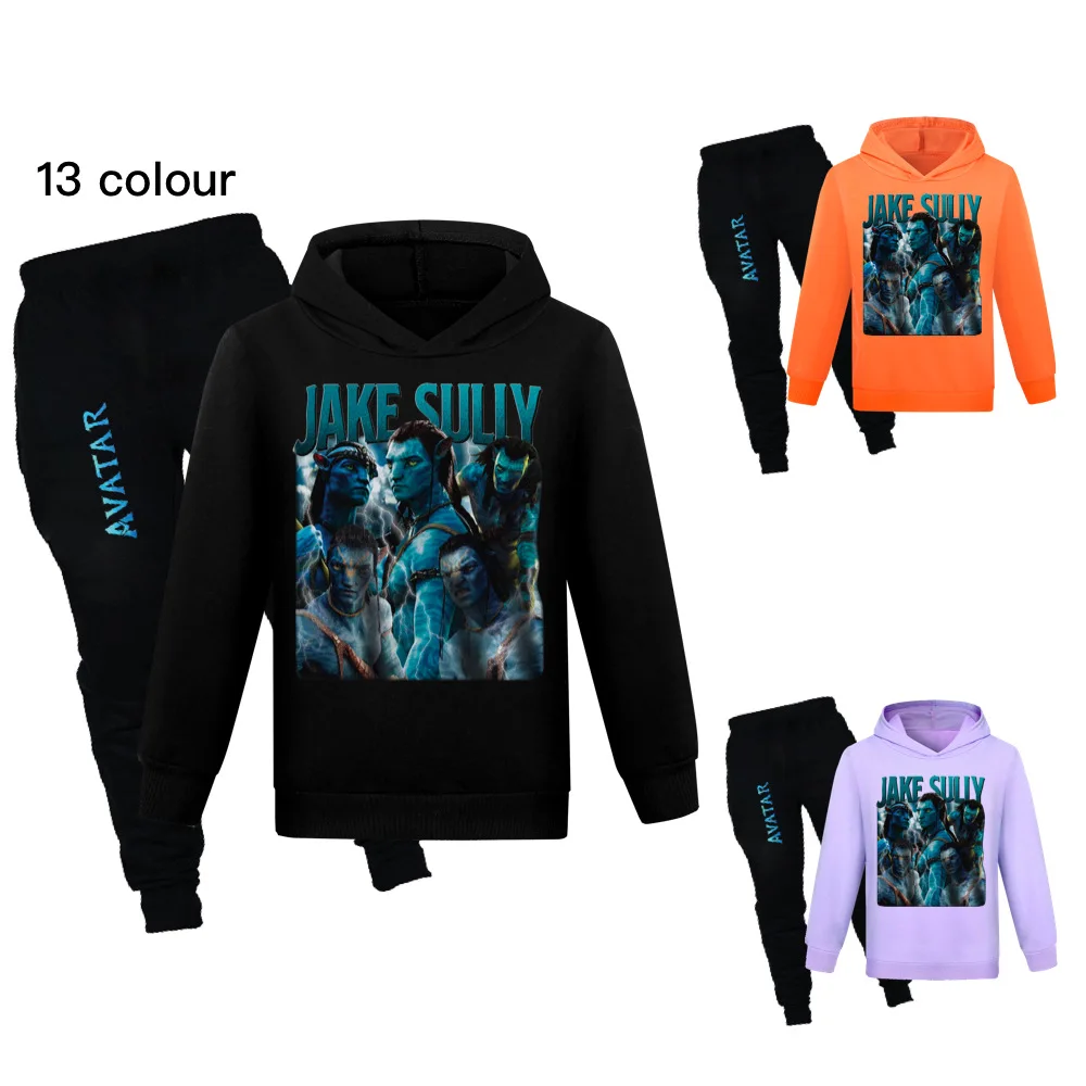 

Disney Avatar Clothes Girls Hoodie Pants Sets Boys Cartoon Tracksuit Tops Pants 2pcs Children Boy Spring Autumn Outfits