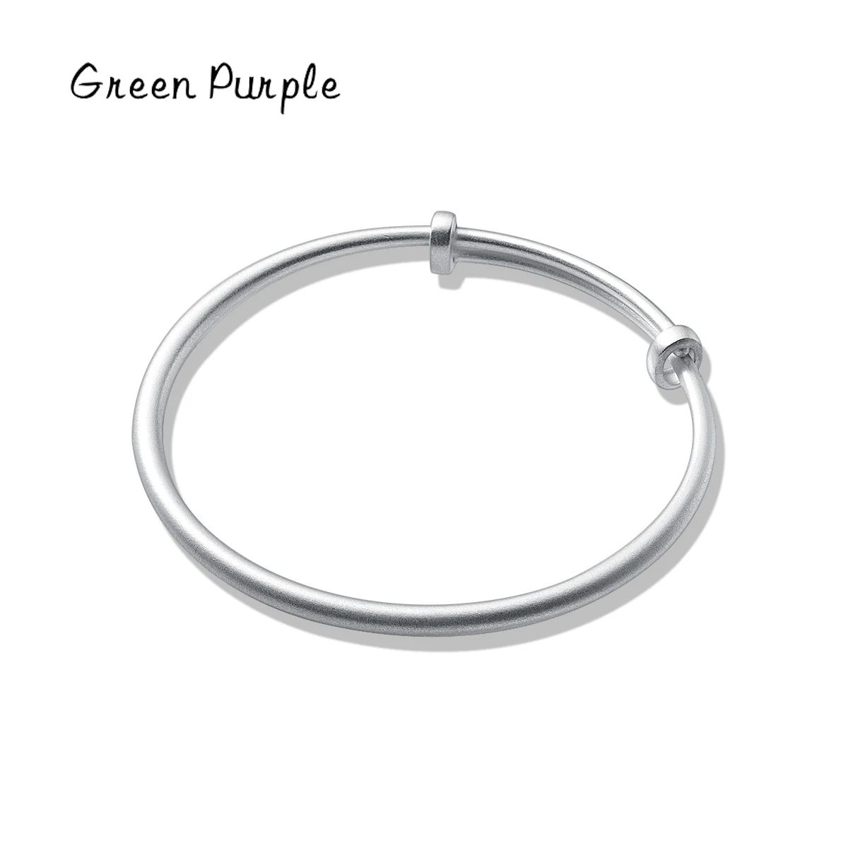 100% Real 925 Sterling Silver Round Minimalist Adjustable Bracelet For Women Fine Jewelry Charm Adjustable Bangle Gifts CB400