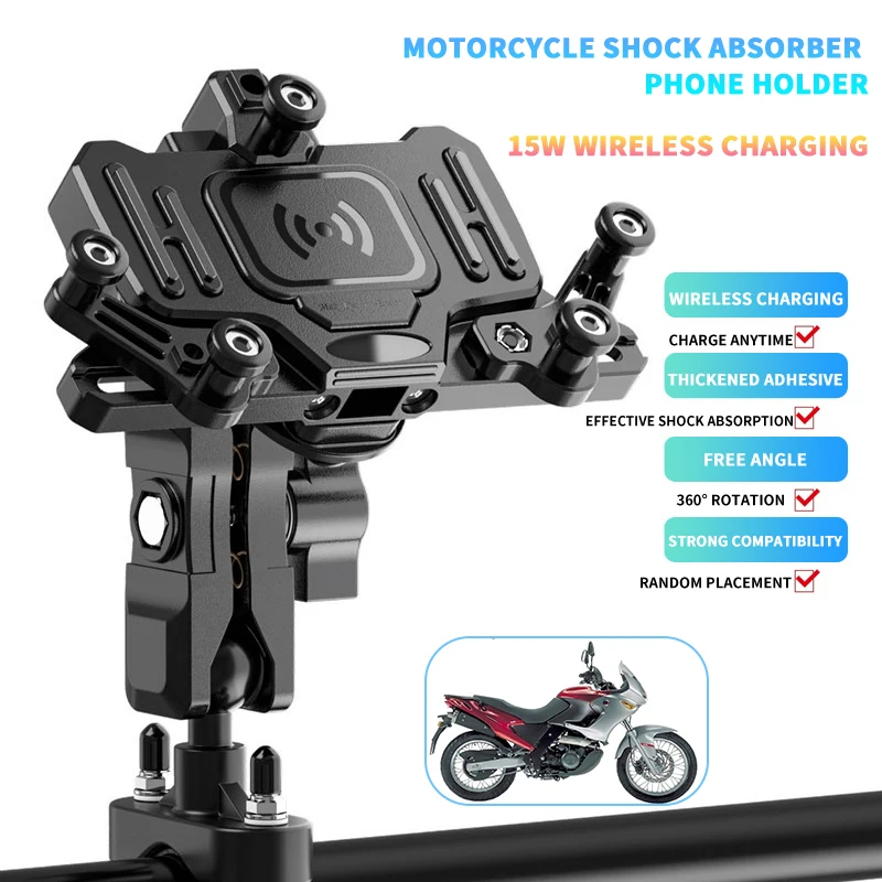 Motorcycle Mobile Phone Holder Wireless Chargingfor Aprilia Pegaso 650 DORSODURO 1200 750 SHIVER 750   Accesorios Bracket