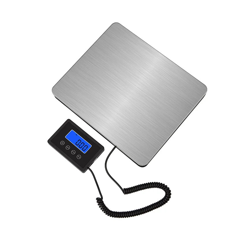 

180kg Portable Postal Scale Stainless Steel Platform Electronic Balance Digital LCD Display Floor Weighing Parcel Pet Scale
