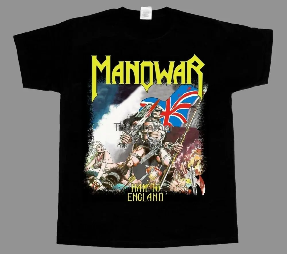 

Manowar Hail To England New Black Shortlong Sleeve T-Shirt