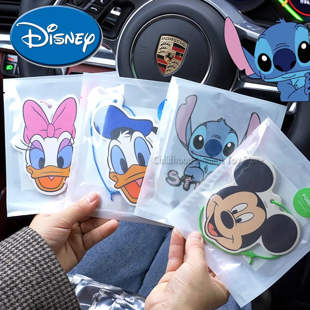 

Disney Stitch Aromatherapy Tablets Car Aromatherapy Remove Odor Cleanse Anime Mickey Mouse Cartoon Pendant Children's Gift Toys