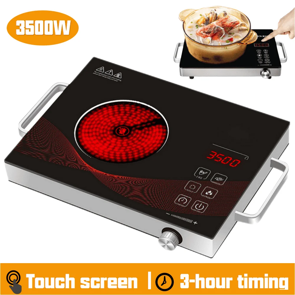 

2023 Electric Hot Plate Infrared Induction Cooktop Stove 3500W Burner Ceramic Glass for Cooking fast ship
