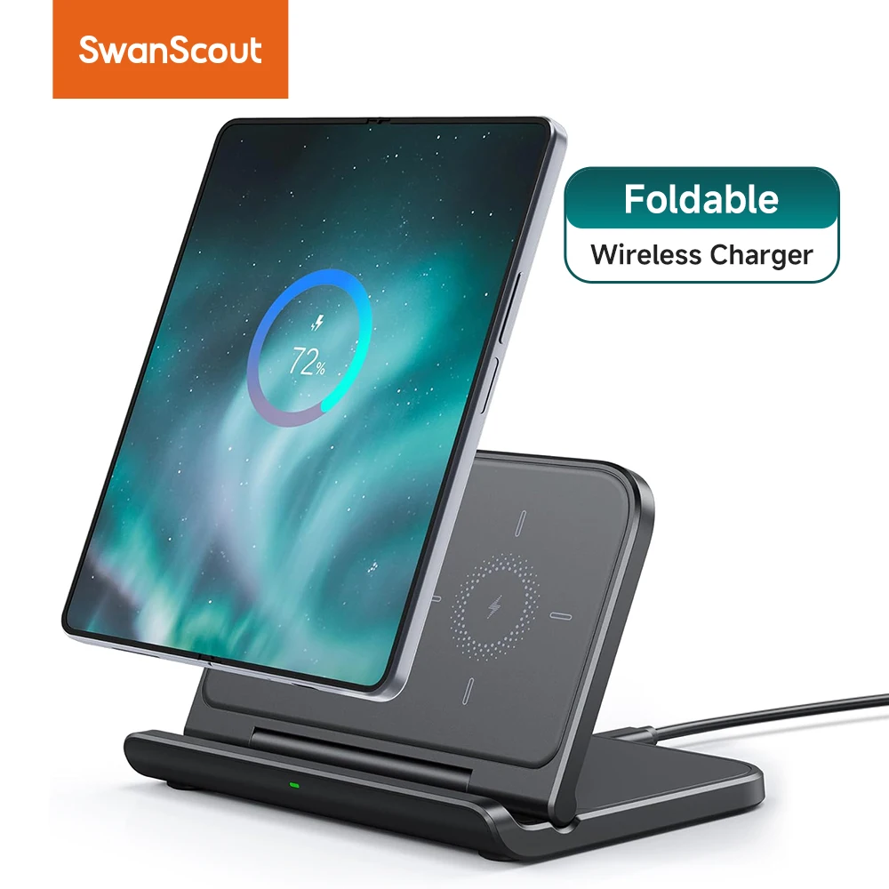 Беспроводное зарядное устройство SwanScout 503S для Samsung Z Fold 6 5 4 серии Складная