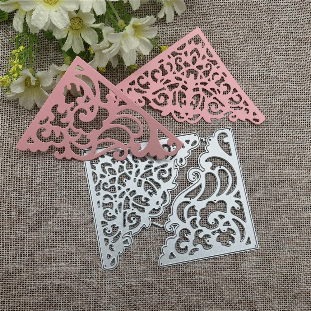 Маленький цветочный каркас кружевные металлические трафареты для резки сделай