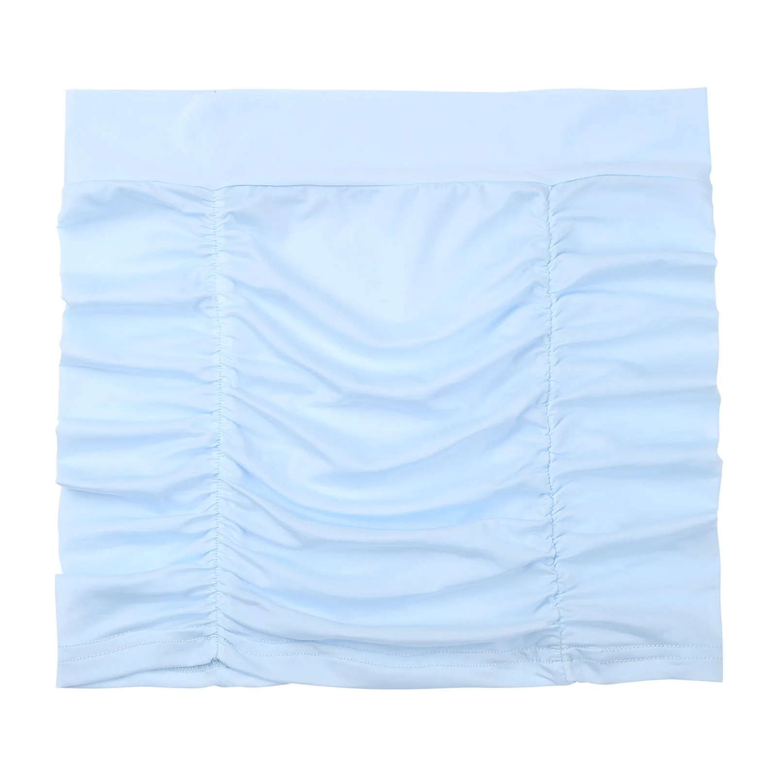 Женская мини-юбка полупрозрачная юбка с оборками эластичные ленты обтягивающая