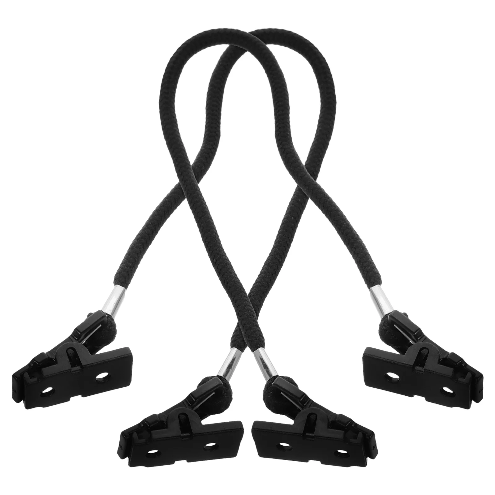 2-х шт. фиксатор шапки для шнура рыбалки зажимы троса черный ветрозащитный ремень