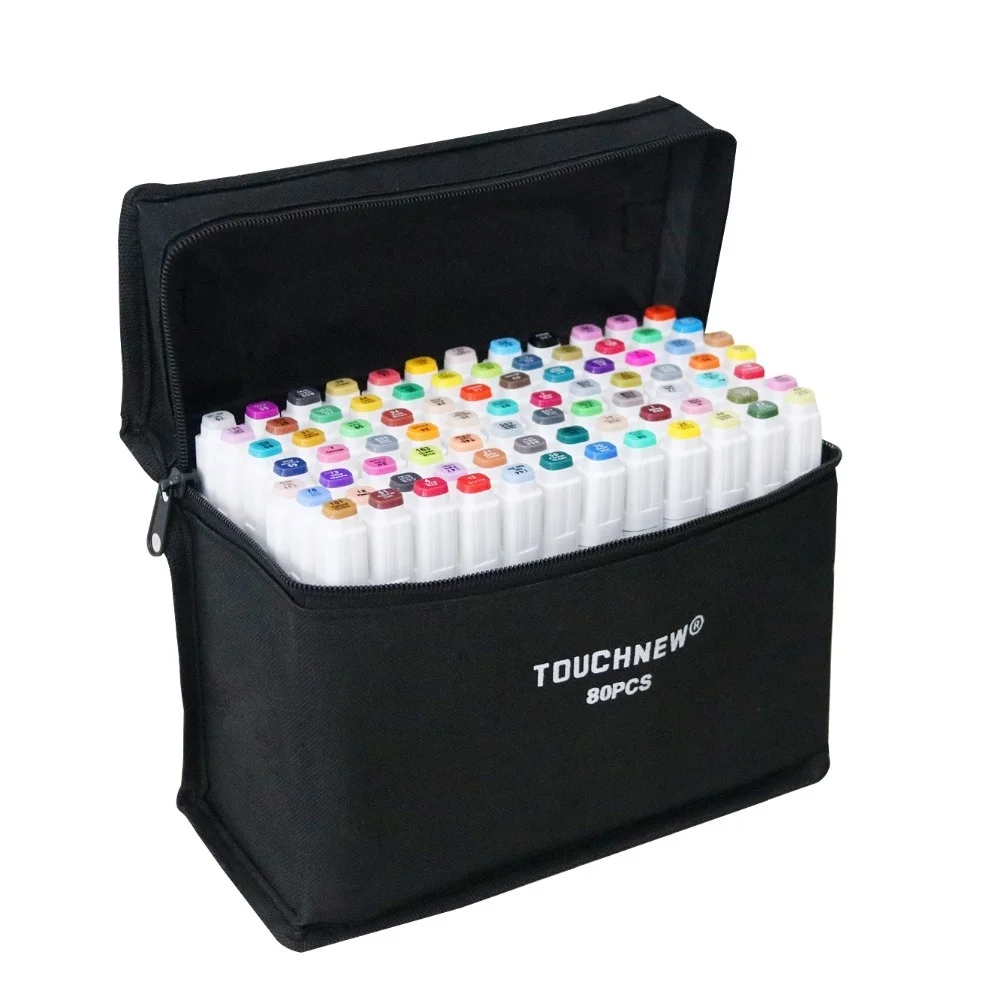 

Touchfive Sketch Marker Alcohol based Felt Tip Pen Set For Drawing Graffiti Design Skin Tone Art Supplies Substitute Copic