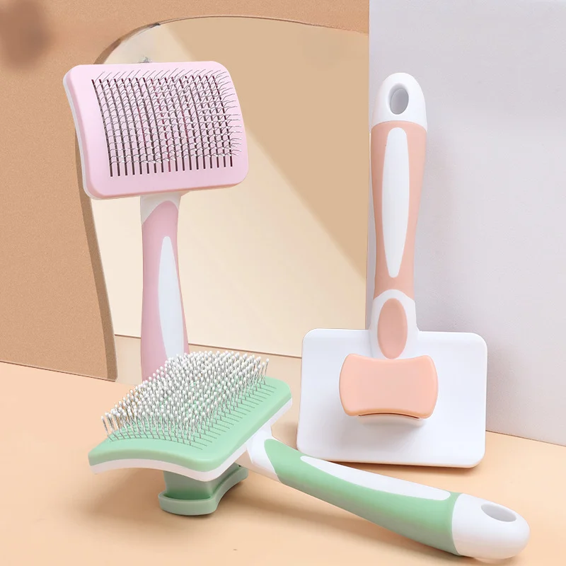 

Comb Cat Automatic Hair Supplies Pet Hair With And Hair Comb Removal Comb Remover Cleaning Removal Brush Self-cleaning Pet Dog