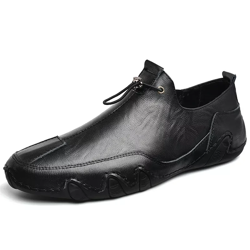 

2022New [Sewing Slip-On] Fashion Men's Casual Shoes Leather High Quality Loafers Flats Soft Light Shoes Men's Driving Fo