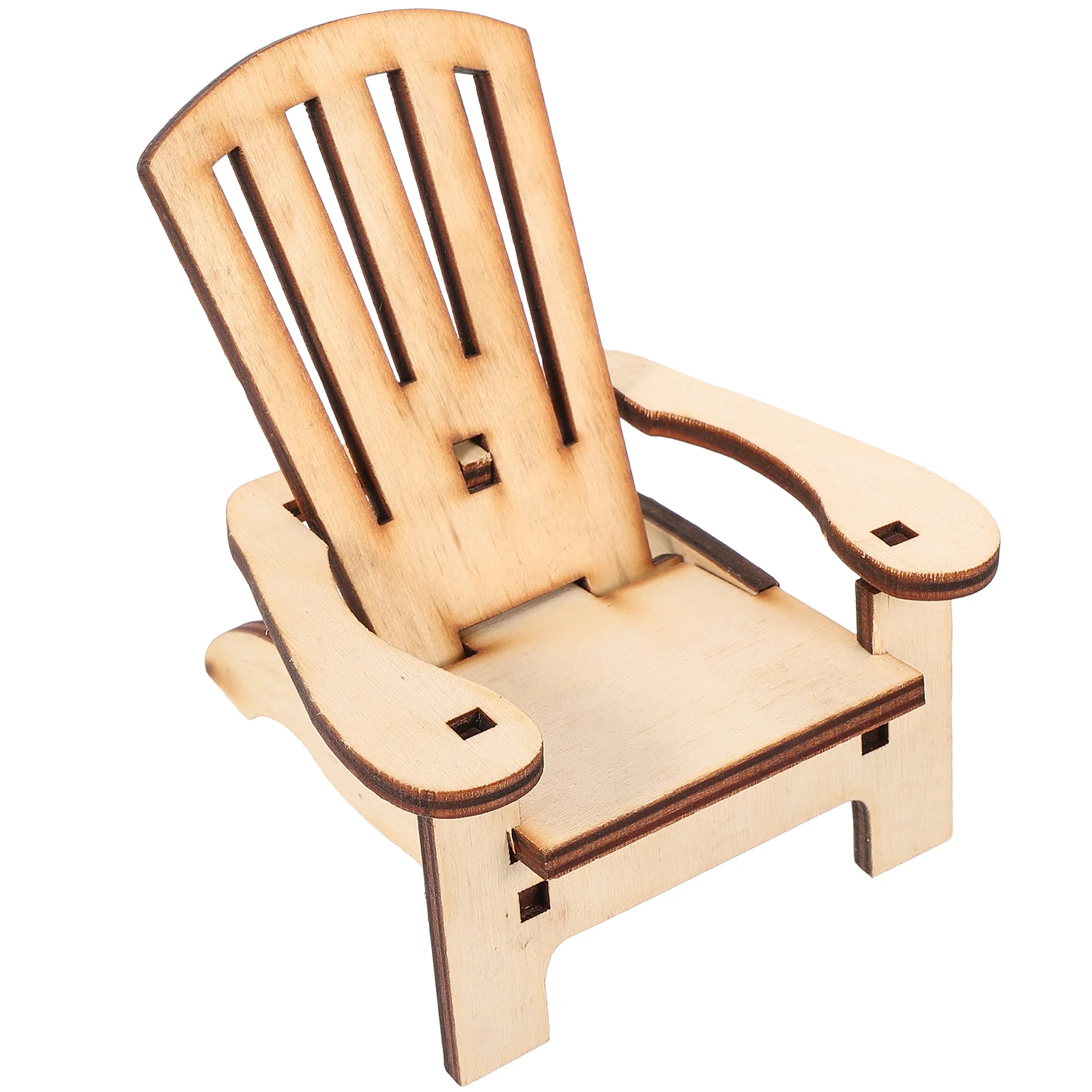 

Household Products Miniature Chair Prop Wooden Craft Furniture Model Accessory