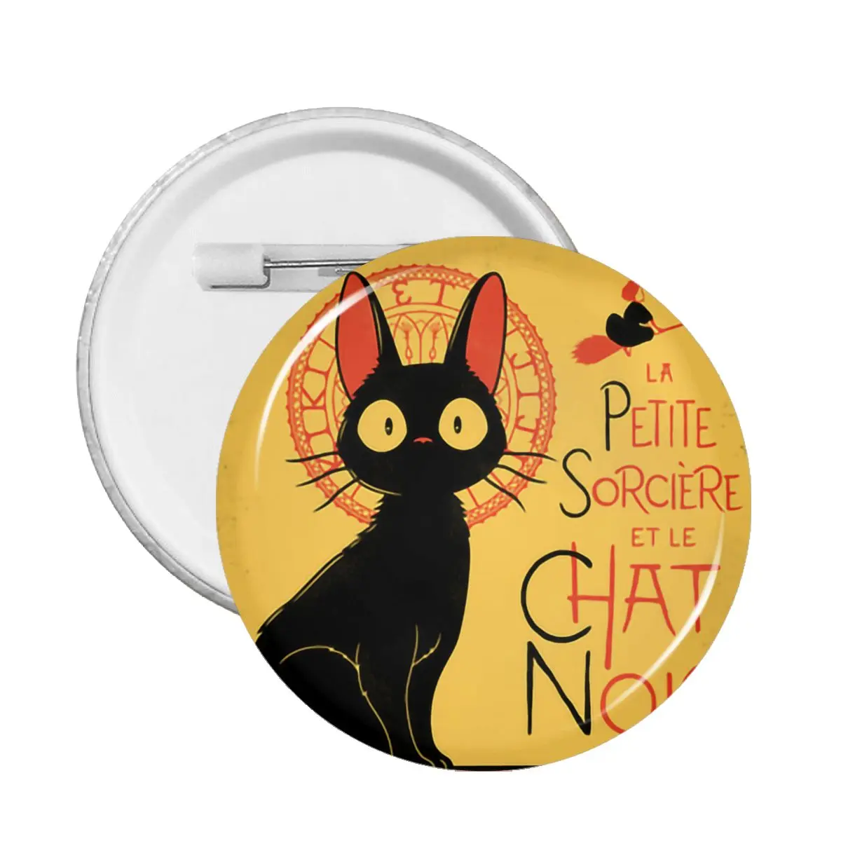 

59mm Kiki's Delivery Service Japanese Anime Badges Cute Fans Collections for Backpack Clothes Harajuku Jiji Cat Brooches Pins