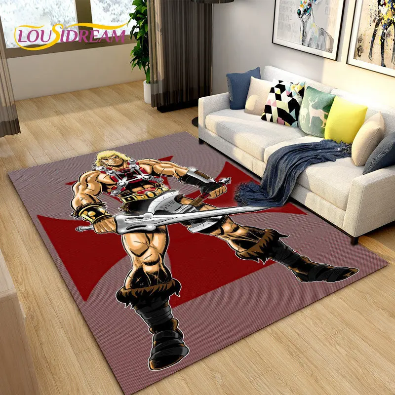 

He Man and the Masters of the Universe Area Rug,Carpet Rug for Living Room Bedroom Sofa Doormat Decoration,Non-slip Floor Mat