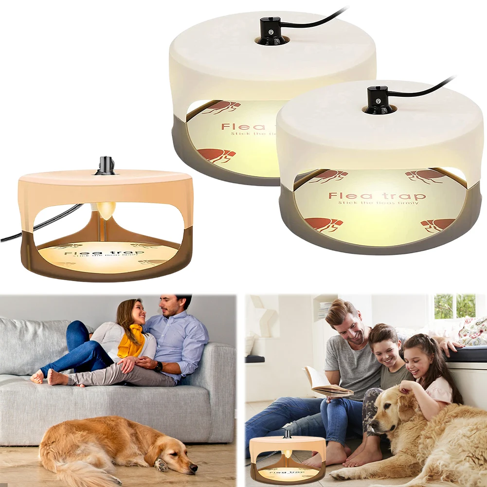 Ловушки от блох с лампочкой и липкими подушечками Электронная световая ловушка
