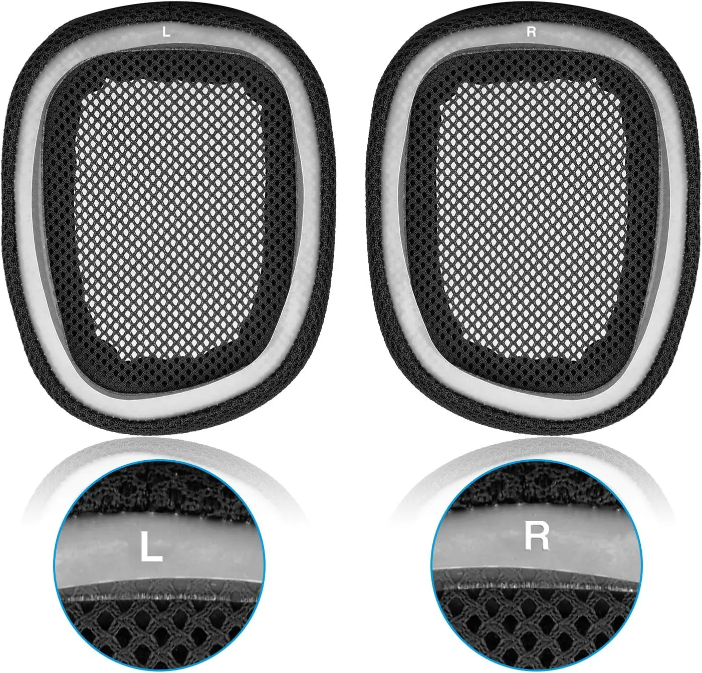 Запасные амбушюры из пены с эффектом памяти и сетчатой ткани Logitech G433 чехол для