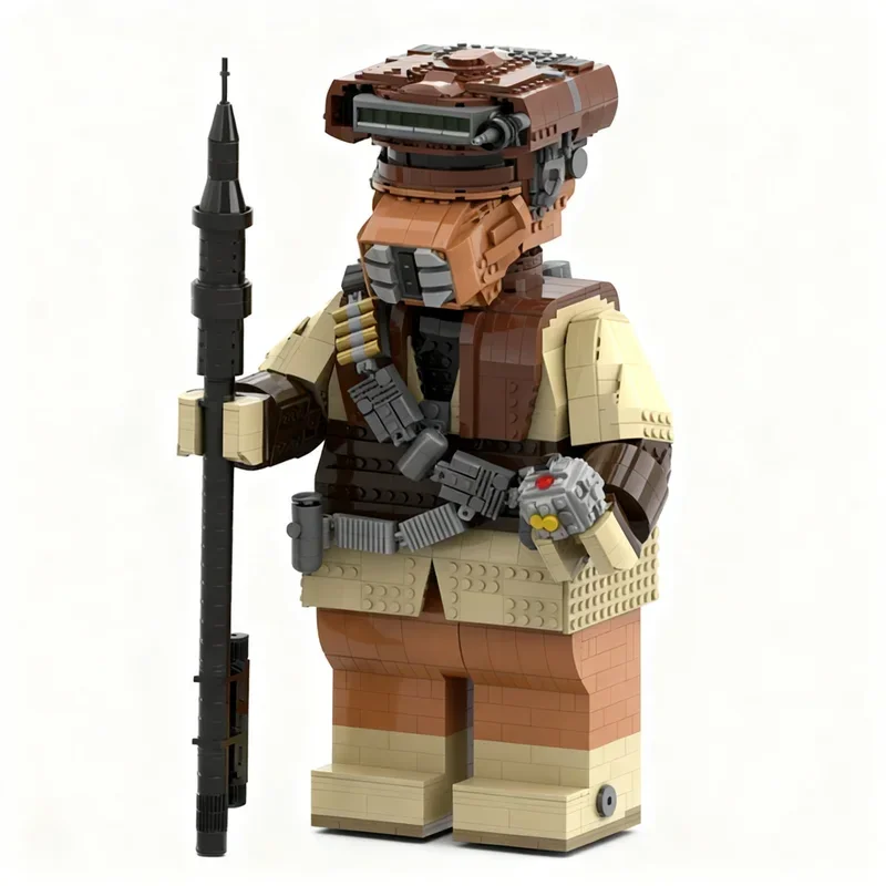 Фото Конструктор MOC «Космическая битва» (2697 деталей) с мега-фигуркой Боуш, совместимый с моделями строительных блоков, креативный научно-фантастический набор для демонстрации, домашнего декора, подарок №2