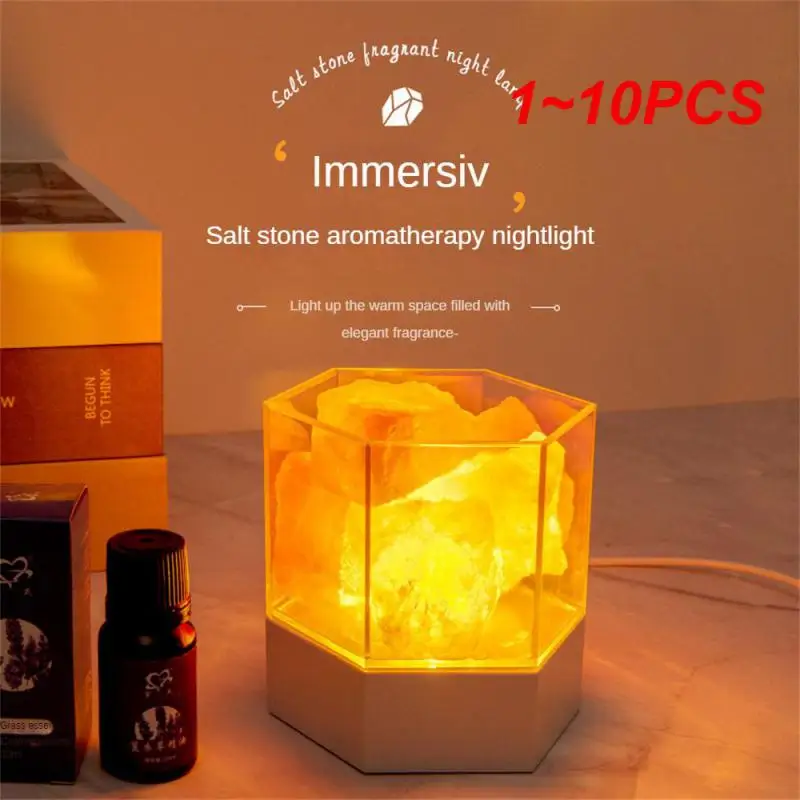 

Ароматическая соляная лампа, Usb лампа с питанием от Usb для очистки воздуха и ароматерапии в спальне, ночник детской лампы, 1 ~ 10 шт.