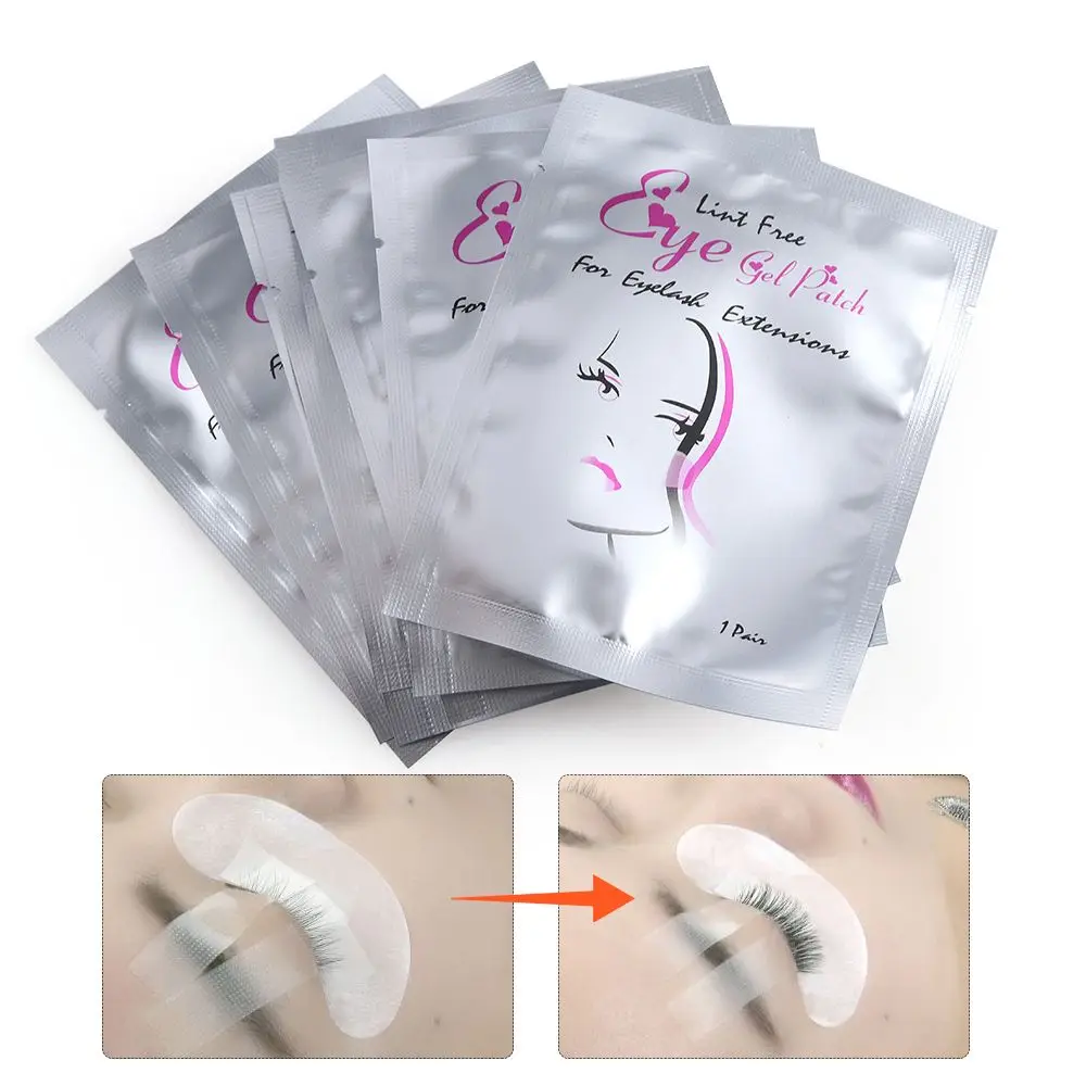

5Pcs Salon Eyelash Extension Under Eye Gel Pads Lint Free Patches Make Up tools Grafting Lashes Tools