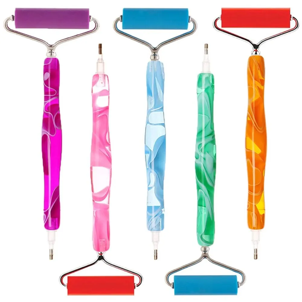 diamentowa ręka ze stali nierdzewnej z wielofunkcyjnymi końcówkami do rysowania i haftu diamentowego