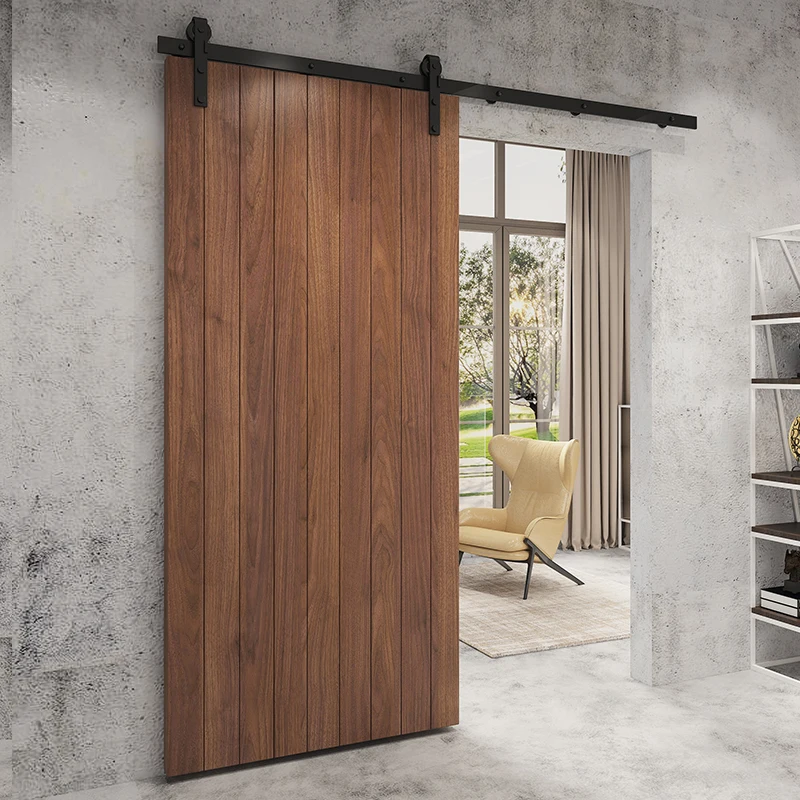 Американская раздвижная дверь из массива дерева в стиле ретро для кухни и ванной