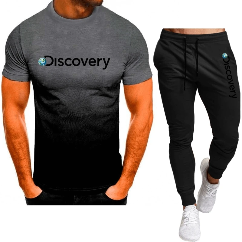 Tracksuit Men 2023 Spring And Summer Men Sets Two Piece Men Jogger Sets Short Sleeve Street Wear Men Suit Sport Men Sets Gift