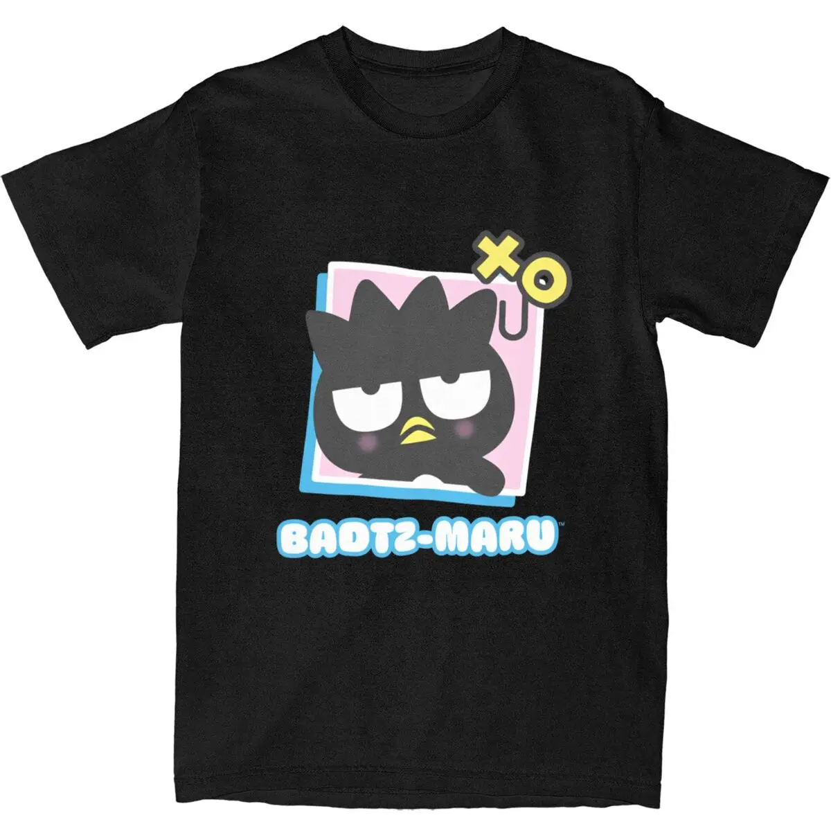 Badtz Maru Sanrio Friend Of The Month Футболка Harajuku Футболки S Топы Лето 100% хлопок с круглым
