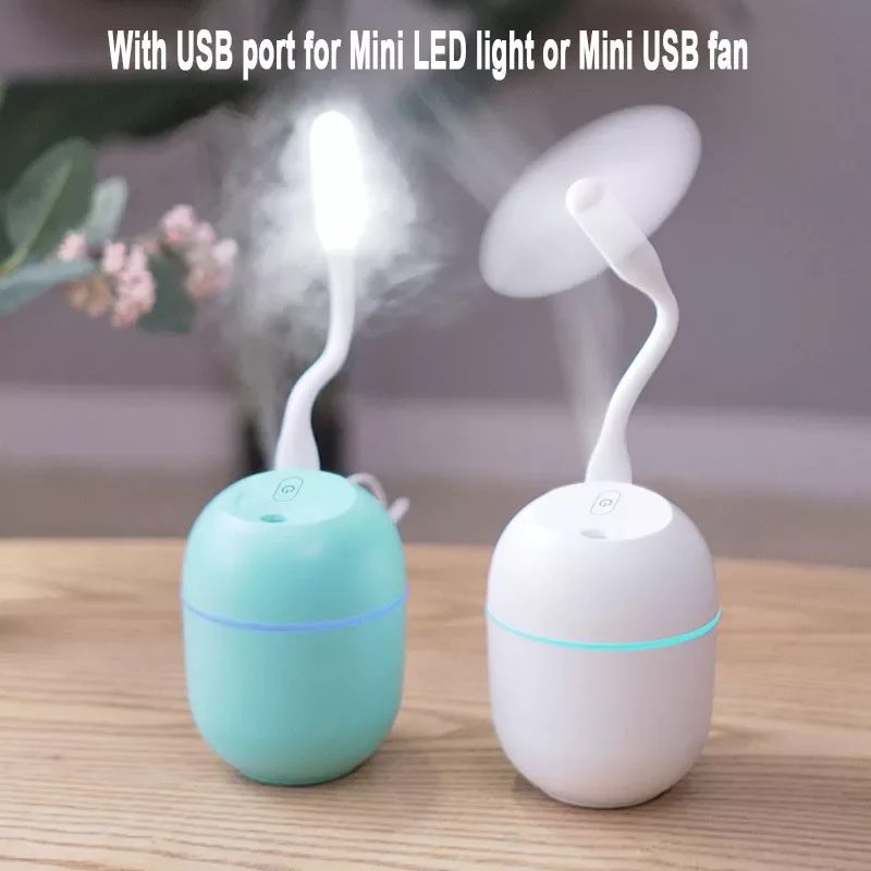 

220ML Humidifier Diffuser Car USB Fogger Mist Maker with LED Night Lamp Aroma Essential Oil Diffuser Ultrasonic Air humidifier