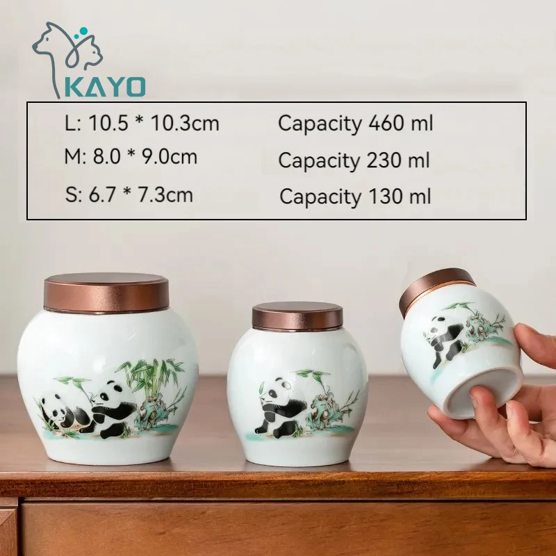 Керамические урны для кремации с пандой керамика ручной работы урна в китайском