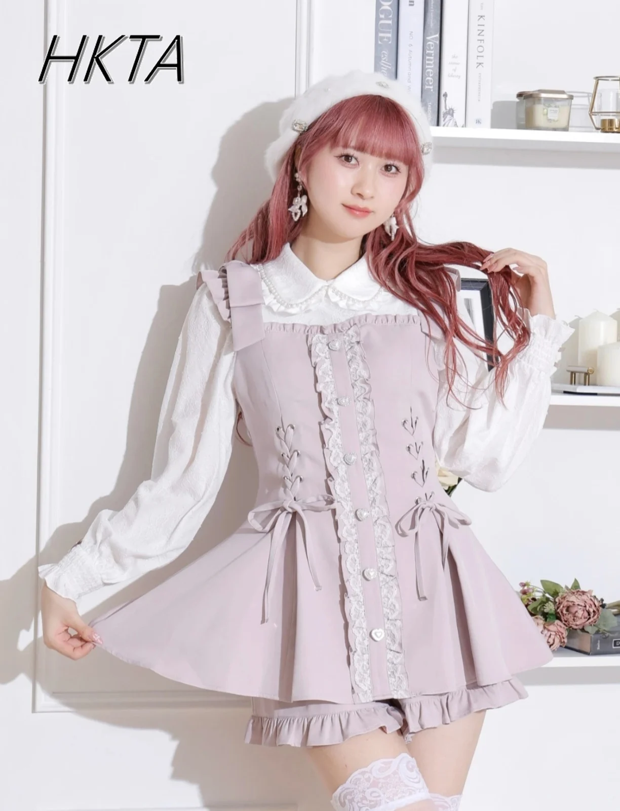 Японские минусы воротник с рюшами и лацканами рубашка длинными рукавами