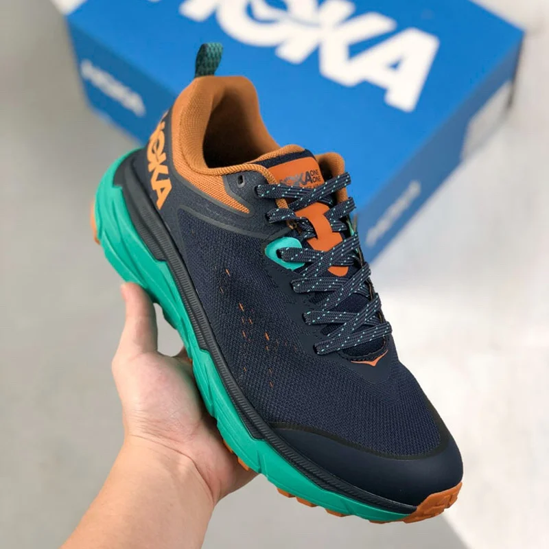 HOKA Trail Running Shoes for Men Challenger ATR 6 Outdoor Hiking Trekking Sneakers Anti Slip Durable Cushioning Marathon Shoes