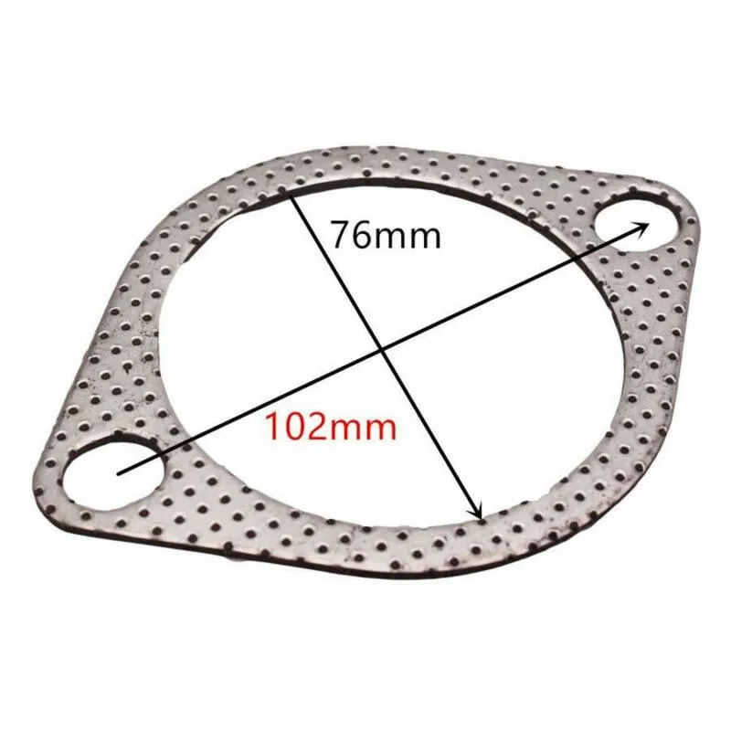 2 Bolt Flange Gasket 3\\\" Inch 76mm Accessories Exhaust Multi Layer Parts