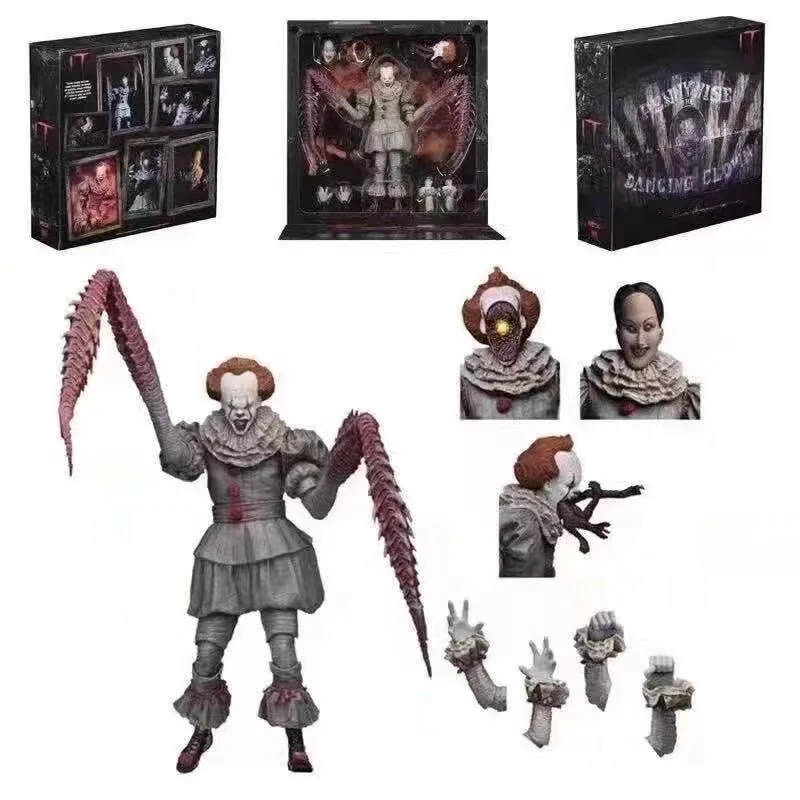 

NECA обновление ночи клоуна танцующий клоун роскошный выпуск подвижные фигурки 18 см Модель Куклы Орнамент