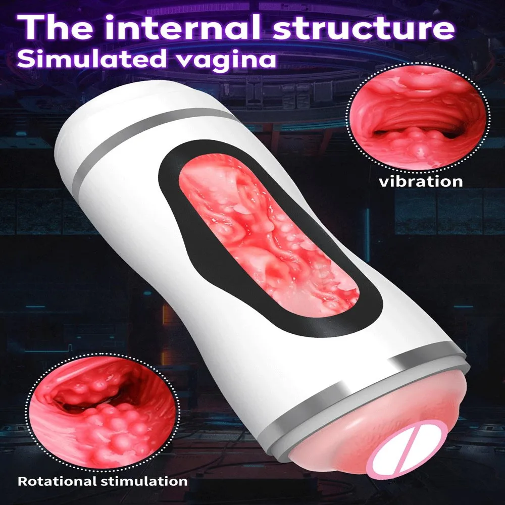 Automatic Sucking Male Masturbator Cup Heating Real Vagina Blowjob Electric Vibrator Pocket Pussy Adult Goods Sex Toys for Men | Красота и