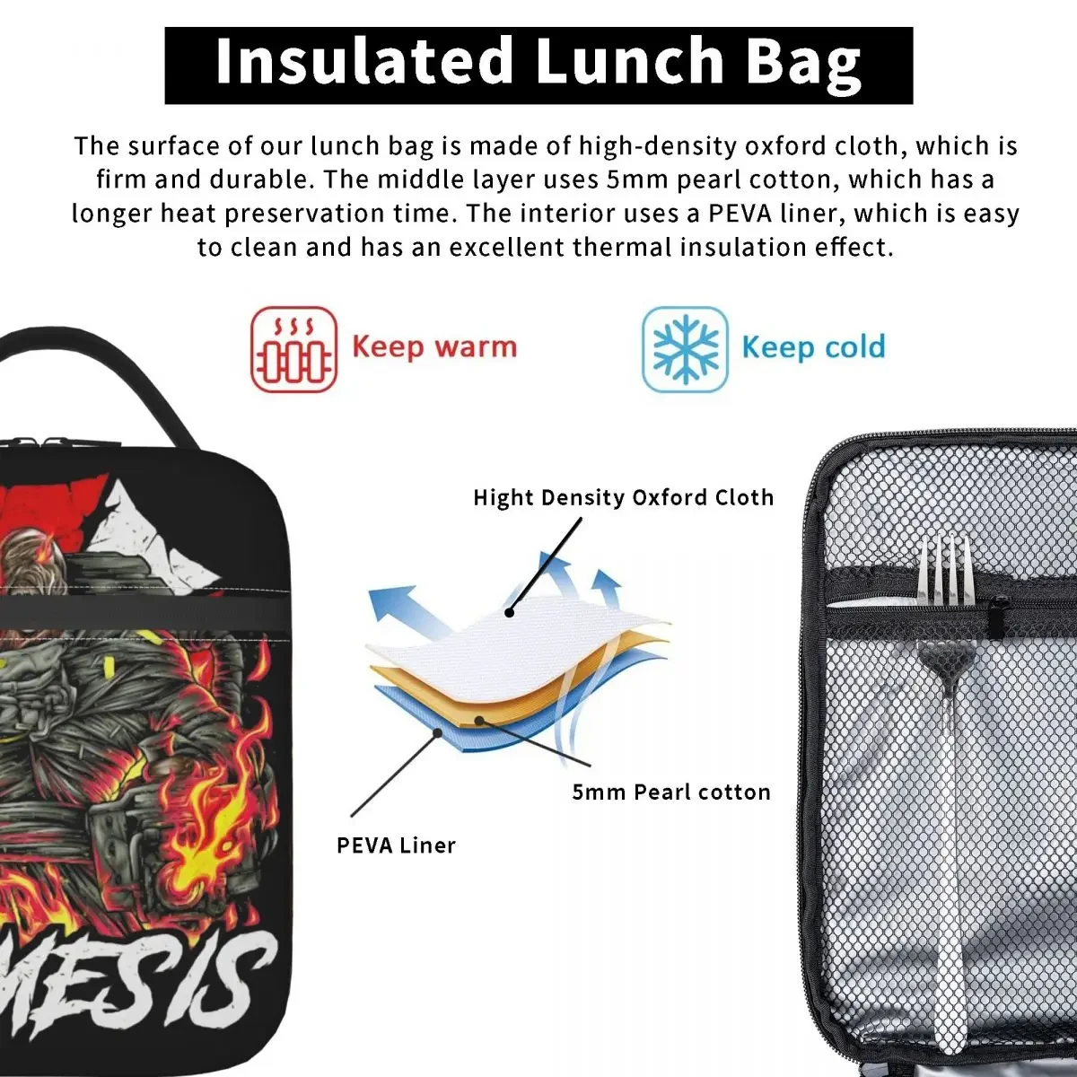 Винтажная Золотая Сумка Для Обеда В Стиле Ретро Изолированный Дизайн Термос