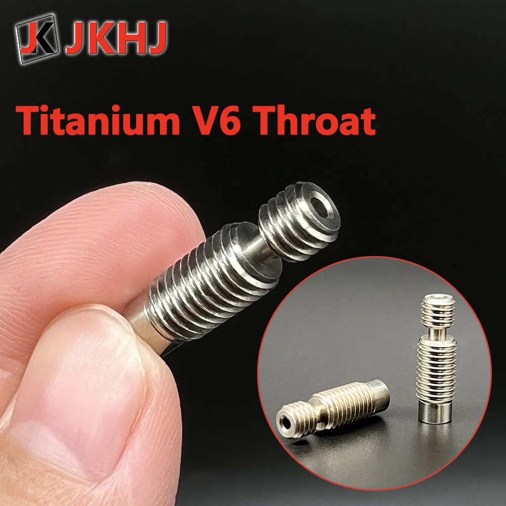 

3D Printer Accessories E3D V6 Throat All Metal TC4 Titanium Alloy Throat M6 M7 Thread Heat Break Hotend Parts 1.75mm Filament
