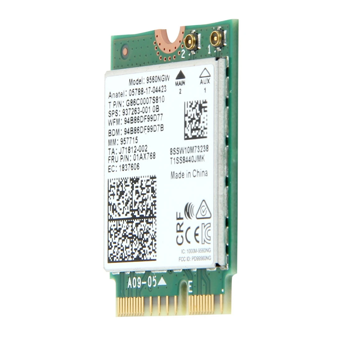 1730 Мбит/с для Intel Dual Band Wireless AC 9560 Desktop Kit Bluetooth 5 0 802.11Ac M.2 CNVI 9560NGW Wifi Card