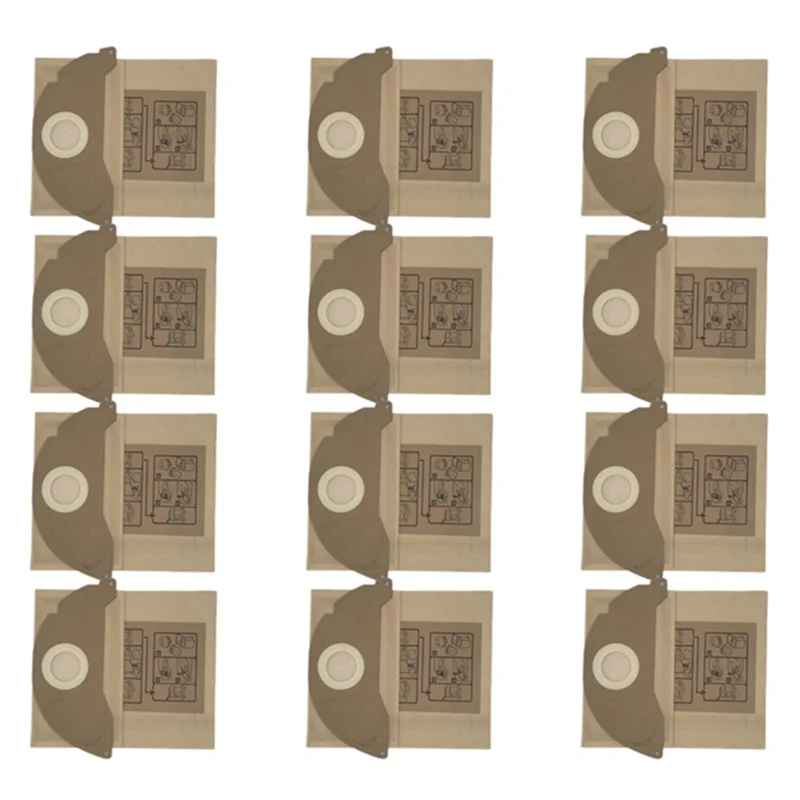 12 шт. бумажный пылесборник для пылесоса Karcher WD2.250 6 904-322 WD2200 A2004 A2054 A2024 WD2