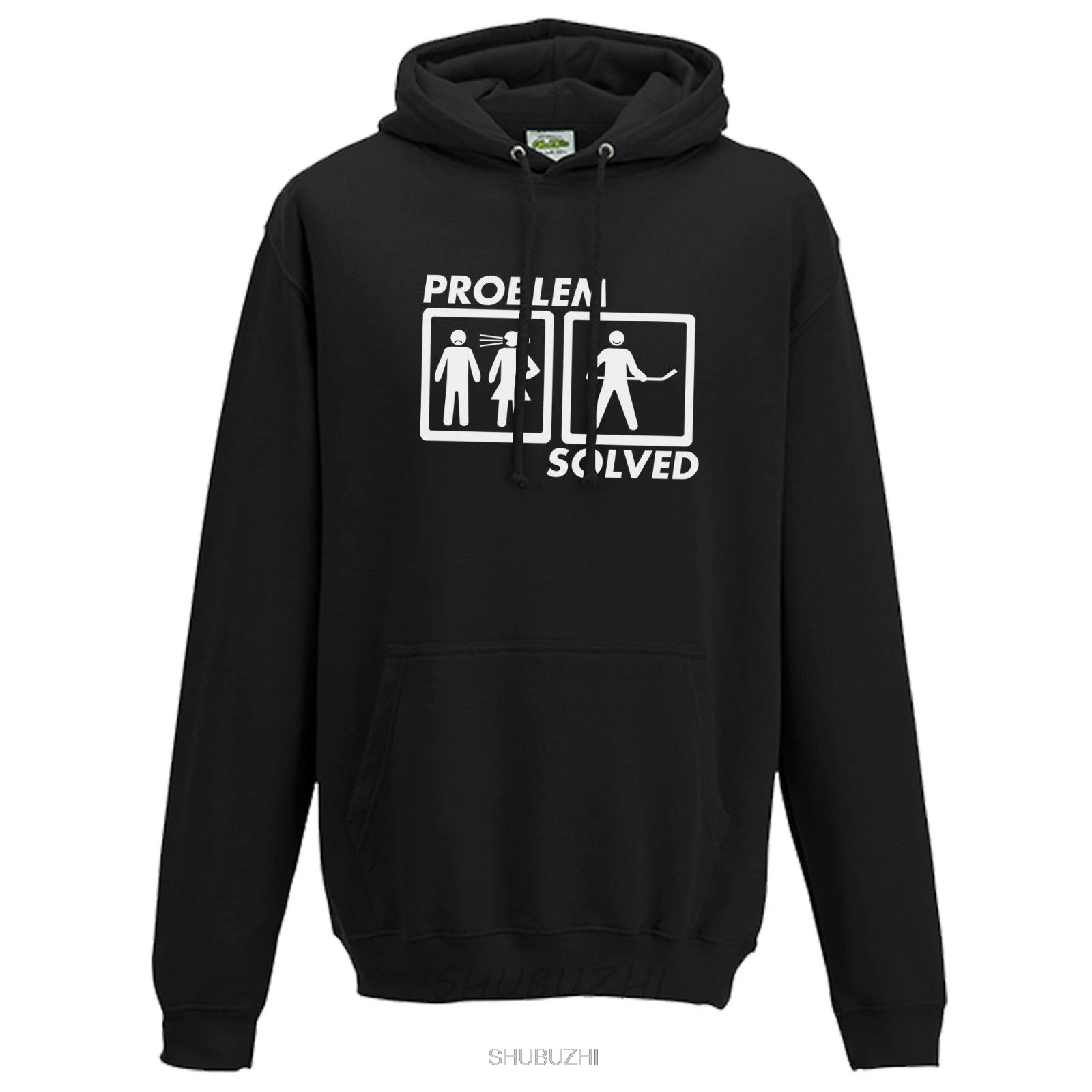 

Problem Solved HOCKEY Hoodie - Dads Marriage Fathers Day Present Hoody Top