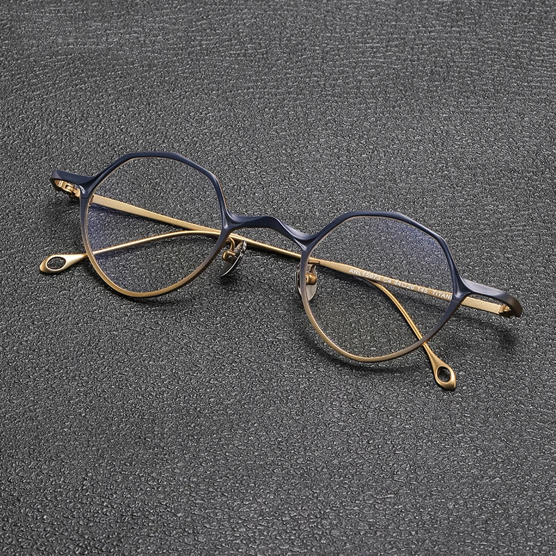 Винтажная оправа для очков из чистого титана мужская ретро ультралегкая