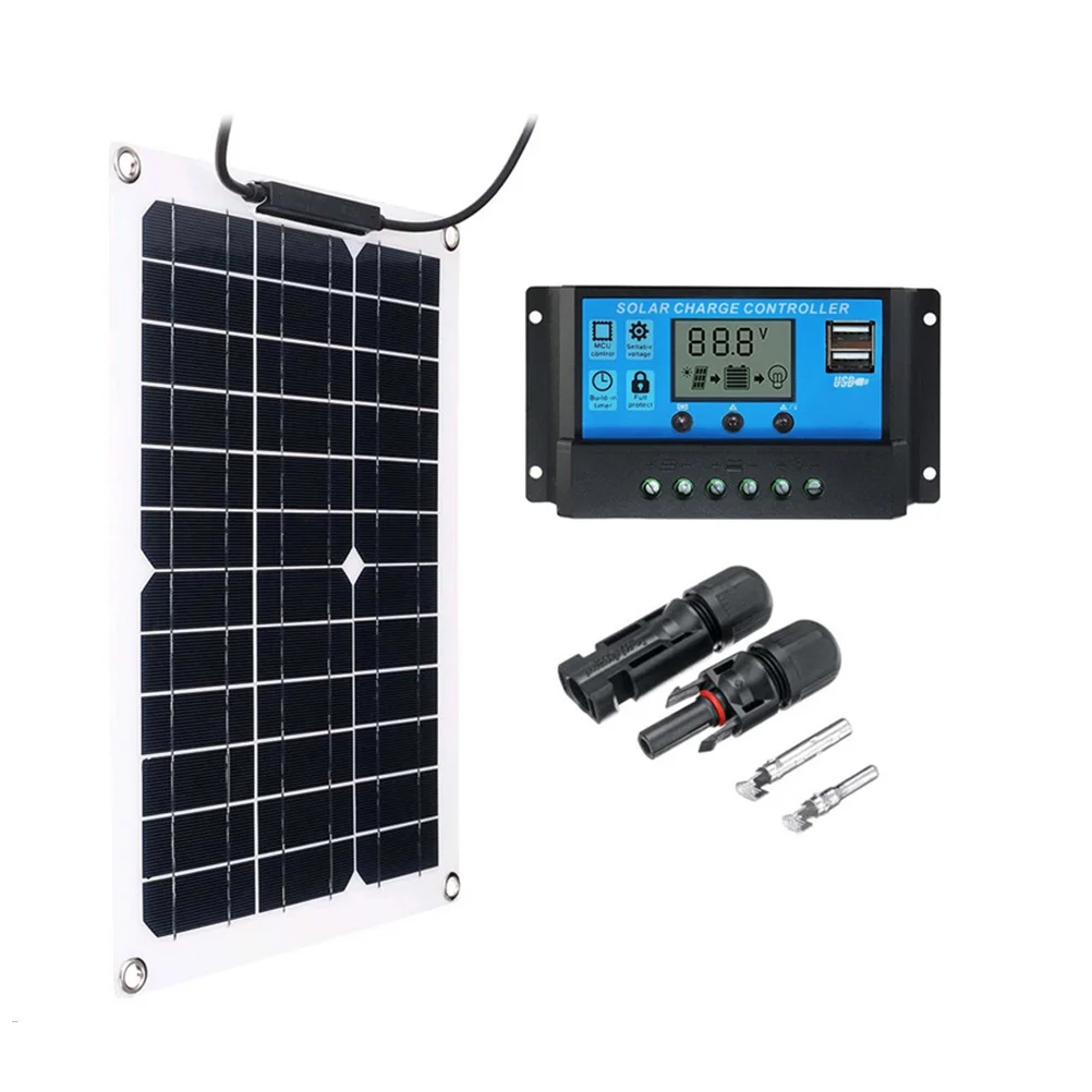 

1 Set Flexible Photovoltaic Solar Panel and Solar Battery Charger Controller Set