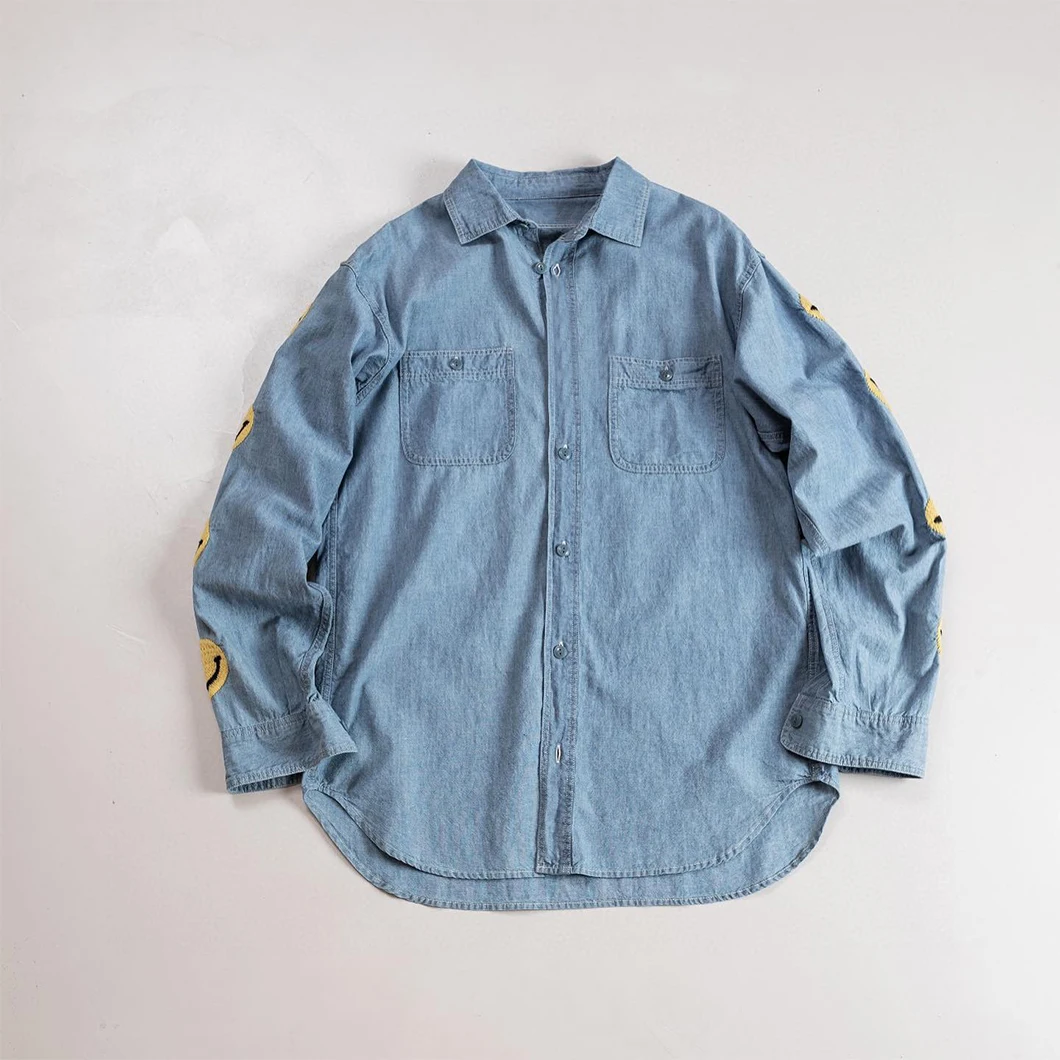 

NIGO Smiling Face Embroidered Long Sleeved Shirt Ngvp #nigo94357