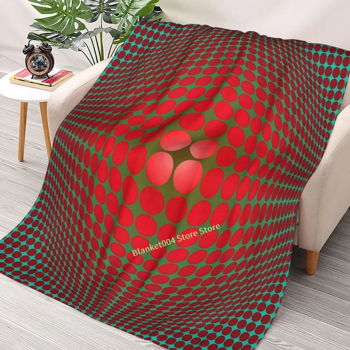 

Victor Vasarely Homage 57 Throw Blanket 3D printed sofa bedroom decorative blanket children adult Christmas gift
